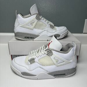 Nike Air Jordan 4 IV Retro OG White Oreo Tech Grey CT8527-100 Men’s Size 13
